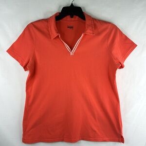 Basic Editions Woman's Orange Top Size: L